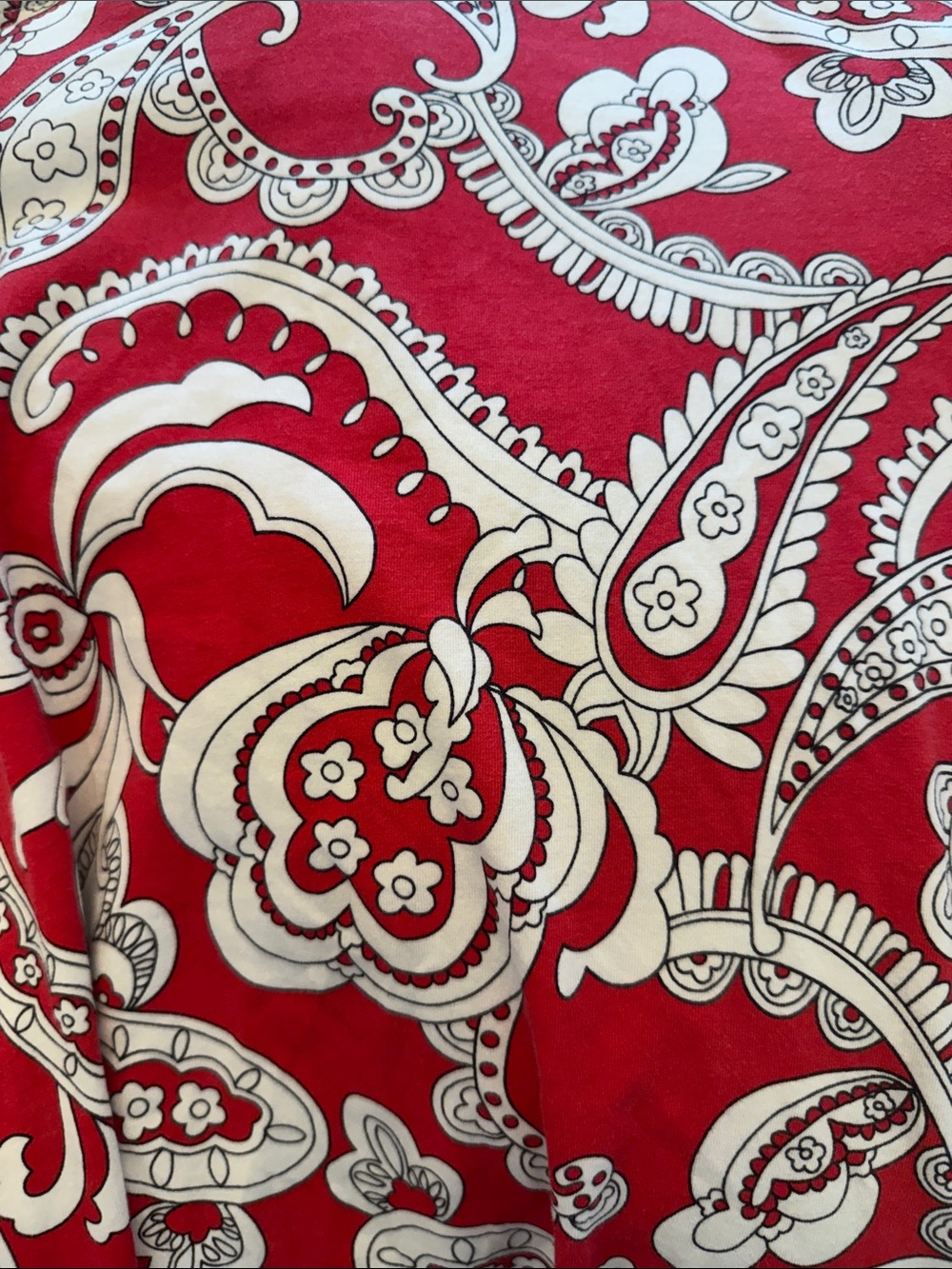 Tommy Bahama Red and White Paisley Cotton Sundress - Picture 5 of 10